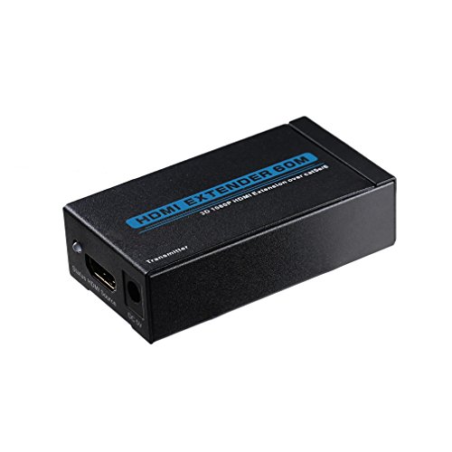HDMI Extender Adapter,LESHP Full HD 3D 1080P HDMI Erweiterung über Single Cat5e / 6 Kabel Serie Kabel HDMI TO RJ4 Extender (bis zu 60m) - 2