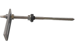 BEST SOLAR Staffa vite doppia per installazione pannelli solari fotovoltaico solare termico per tetti con i coppi M10x250