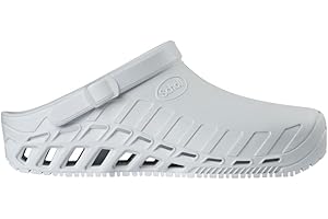 Scholl Clog Evo - Zoccoli Sanitari Professionali per Uomo o Donna, Ultra Leggeri, Comodi e Traspiranti, con Suola Antiscivolo, Soletta in Memory Removibile e Cinturino Rotante
