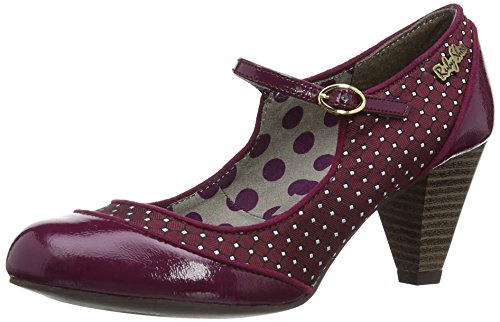 Ruby Shoo Womens Megan Court Shoes 08630 Wine 7 UK, 40 EU