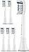 Produktbild 6er demirdental Ersatzbürsten für Philips Sonicare DiamondClean auch für ProResults FlexCare EasyClean PowerUp HealthyWhite, HX6066, hochwertige Medium Aufsteckbürsten entwickelt und designed in Berlin