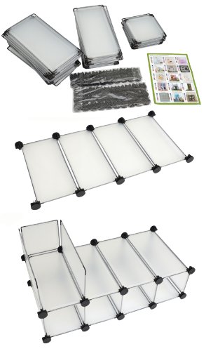 Regal Schrank Steckregal Standregal Schuhregal Wandregal Flurschrank Weiß - 3