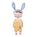 Produktbild Wisamic Weichpuppe Mädchen Puppe Angela mit Hase Ohren gelb, 13 Zoll