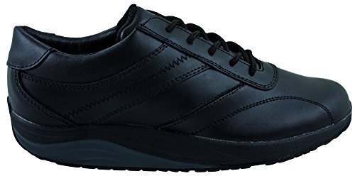 Damen Leder Kellnerschuhe von Vivality, 112576 in Schwarz