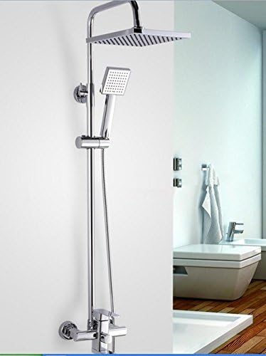 BY-Copper shower faucet under suits, ABS double nozzle, high-end rain water, hot and cold water valves, hand-held shower shower