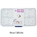 Seawhisper Starter Pack of 50 Complete Snaps/T5 Plastic Snap Fasteners Sets for Sewing Cloth Diaper/Bibs/Unpaper Towels/Nappies/Buttons/Mama Pads - A53 Pearl white