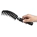 ELFINA Boar Bristles Vent Hair Brush Detangling Anti-static Thick Hairbrush -- Black