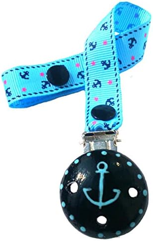 CuteToots wooden hand-painted dummy clip - Ahoy sailor (universal fitting)