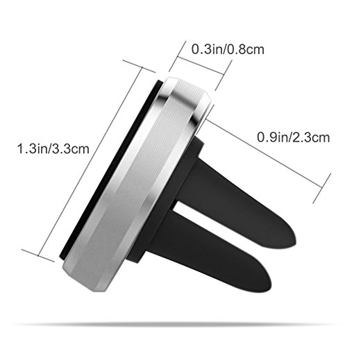 COFIT Supporto Magnetico Auto Con Applicazione a Bocchette D'Aria Universale per Smartphone, GPS, Mini Tavoletta - 2 Pcs Supporti per Auto, 6 Pcs Piastre Metalliche Adesive