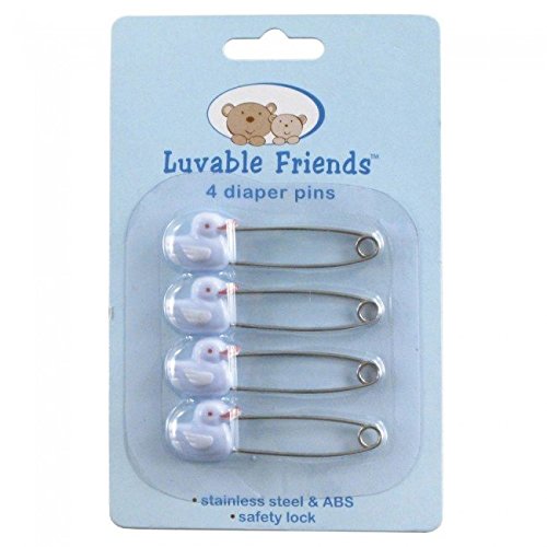 Luvable Friends 4 Pack Nappy Pins