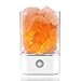 Produktbild Natürliche Himalaya Salz Lampe Nachtlicht mit Touch-Dimmer-Schalter, AOZBZ USBCrystal Rock Nachttischlampe Salz Lampe mit Bunten Licht und Luftreiniger (Weiß)
