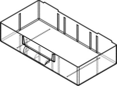 Schubladenmagazin, Schubladen glasklar – HxBxT 282 x 306 x 155 mm, Gehäuse-Traglast 30 kg 18 Schubladen – Klarsichtmagazin Kleinteilemagazin Lagersystem Magazin Magazinschrank Schubladenmagazin Schubladenschrank Schubladensystem - 5