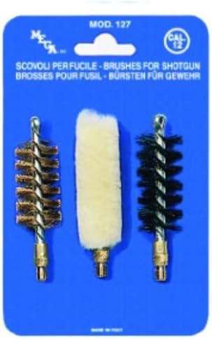 Set of 3 Shotgun Gun Barrell Cleaning Brushes &amp; Wool Mop 20g Gun,Shooting Tool (213)