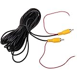 CoCar RCA video cable with red reverse trigger lines for car rear view camera, monitor camera, CCTV LED connection (10 meters