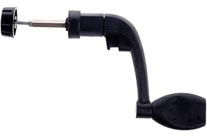 Rtengtunn Mulinello da Pesca in plastica Universale con Impugnatura a Mulinello Manovella per Ruota di filatura