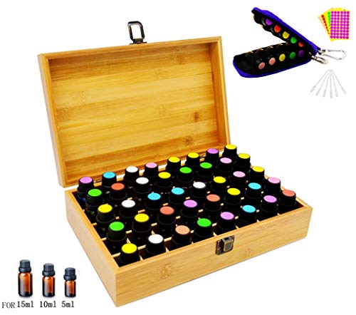 aromaterapia olio essenziale di bambù di legno Storage box contiene 5 - 10 - 15 ml
