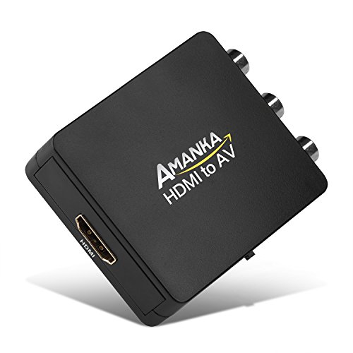 AMANKA HDMI zu AV Konverter / Wandler RCA FBAS Audio Video Adapter 1080P für TV/PS3/Xbox/VHS/VCR/DVD mit USB Kabel - 7