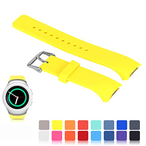 iFeeker para Samsung Gear S2 SM-R720 / R730 Reemplazo de Reloj, Accesorios Correa de Reloj de Silicona Suave Correa de Reloj Inteligente para Samsung Galaxy Gear S2 SM-720 / SM-730