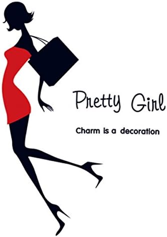 PVC Sexy Beauty Miniskirts High Heels Wall Stickers Shopping Malls Glass Stickers