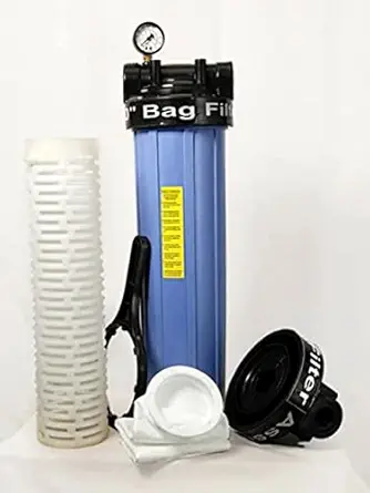 Hi-Tech Whole House Water Filter & Bag Filter Assembly, Bag Filter 20 inch 5 Micron, Tank Filteration Systems