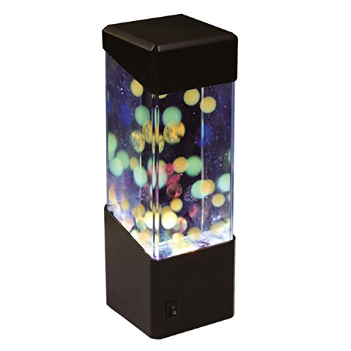 Preisvergleich Produktbild Mini Desktop Zierfische Aquarium Tank führte nachtlicht Lampe Licht Jelly