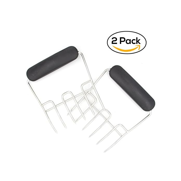 Grilltime Grill Krallen Hochwertige Edelstahl Fleisch Klauen Fleischgabeln Ideal Fr Pulled Pork Beef Chicken Grill Bbq Und Das Servieren Von Salaten