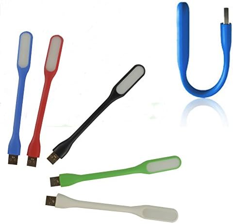 Kashine Mini USB LED Light Portable Flexible Led Lamp for PC Laptop Notebook Computer keyboard Reading Lamp (5 Color 5 Pack)