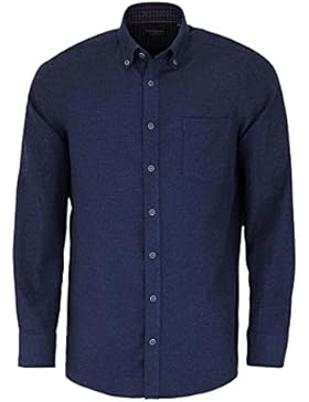 CASAMODA Comfort Fit Hemd Langarm Button Down Kragen nachtblau
