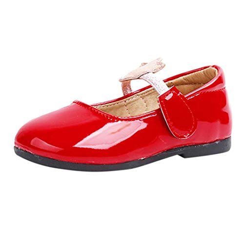 FeiliandaJJ Baby Girls Princess Shoes, Kids Children Toddler Cute Fashion Solid Bling Bling Student Flat Single Sneaker Dress Formal Party Shoes