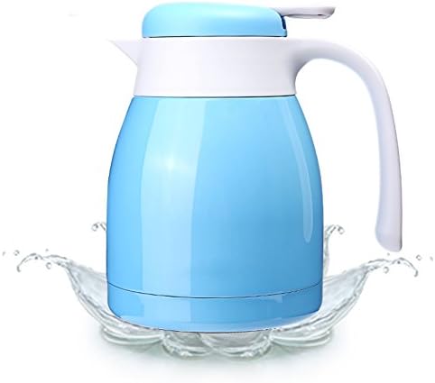 HURBHDGYDFMNV European simple vacuum flask Household insulation pot Large capacity Stainless steel hot water bottle Thermos Open kettle Thermal carafes-B 23x12.4cm(9x5inch)