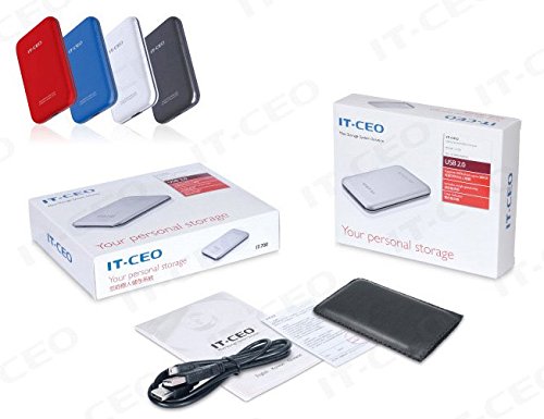 Allcam Gehäuse für SATA-Festplatte (6,4 cm / 2,5 Zoll, USB 2.0, kompatibel mit SATA-II, werkzeuglose Montage) schwarz schwarz USB 2.0 - 8