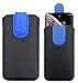 Produktbild Schutz-Tasche [BLACK/BLAU] für Symphony i10+ / Symphony i100 / Symphony i110 / Symphony i21 5 Zoll / Symphony i70 / Symphony ZVII 5.5 Zoll - Pu Leder Schutzhülle herausziehbar genaeht mit Rausziehband und magnetischen Schneller von Sweet Tech