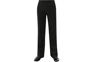 Agoky Pantalone Uomo per Danza Ballo e Latino Americano con Tasche Pantaloni da Yoga Casual Pantaloni Vita Alta Dritti Sportivi Sala