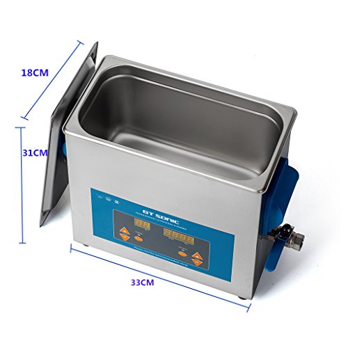 Ultraschallreinigungsgerät 6l Ultraschallreiniger 6,5 Liter – 180 W Ultraschall, 200 W Heizung, Edelstahl-Tank, Digitales Display, Für Schmuck & Autoteile Ultraschallreinigungsgerät Brille