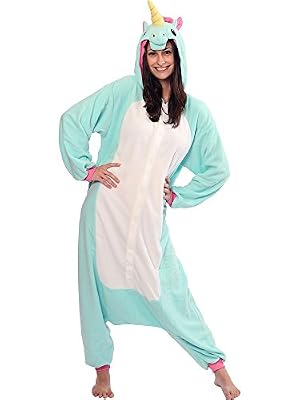 Sazac Kigurumi Pyjama Licorne Bleu 2750BL - Adultes (1m50 a 1m80)
