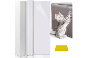 Rseuphiee Protezione Graffi Gatto, Protezione Divano Graffi Gatto, Trasparente Antigraffio Gatto Divano Protector, Autoadesive Proteggi Divano Gatti Graffi, per Divano Sedie Pareti e Mobili