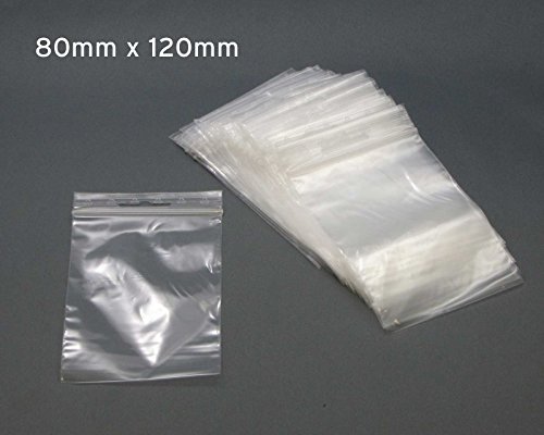 100 x Octopus Druckverschlussbeutel 80mm x 120mm, ZIP Beutel mit Druckverschluss, wasserdicht, Verpackungsbeutel, Gleitverschlussbeutel mit Eurolasche für verschiedenste Produkte - 2