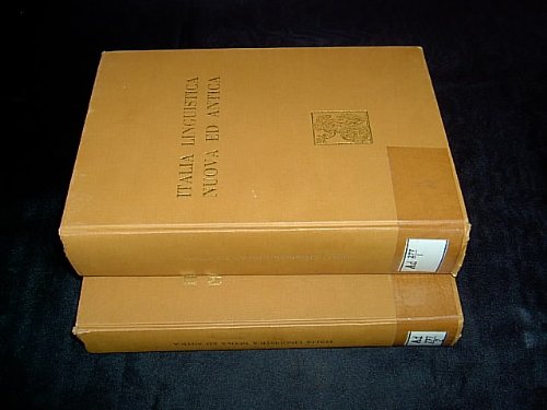 Italia Linguistica Nuova ed Antica. Studi linguistici in memoria di Oronzzo Parlangeli a cura die Vittore Pisane e Ciro Santoro. 2 volumes.