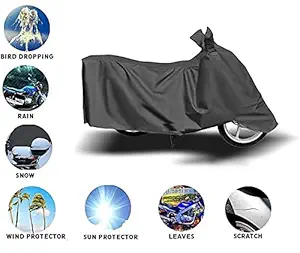 Dhruv Creation Dust, Water Resistant Bike Body Cover for Honda Shine SP 125 [ Grey ]