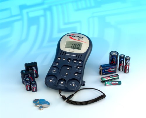 ANSMANN Energy Check LCD Testsieger (Vergleich.org 03/2017) Akkutester Batterietester Teststation Kapazitätsanzeige für Akkus Batterien Knopfzellen - 3