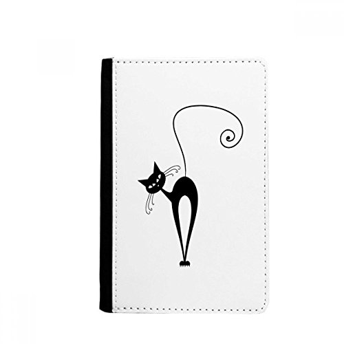 Preisvergleich Produktbild beatChong Neigekopf Schwarze Katze Halloween Animal Silhouette Pass-Halter-Reise-Brieftasche Abdeckungs-Fall Karten-Geldbeutel
