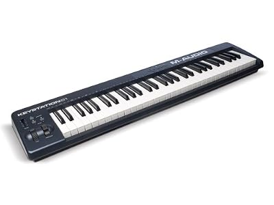M-Audio Keystation 61 II Clavier-Maître USB MIDI avec 61 Touches Dynamiques Sensibles à la Vélocité + Logiciel Eighty Eight Ensemble par SONiVOX (pour Mac & PC)