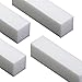 TRIXES Pack of 10 Nail Buffer Blocks White for Natural and Acrylic Nails