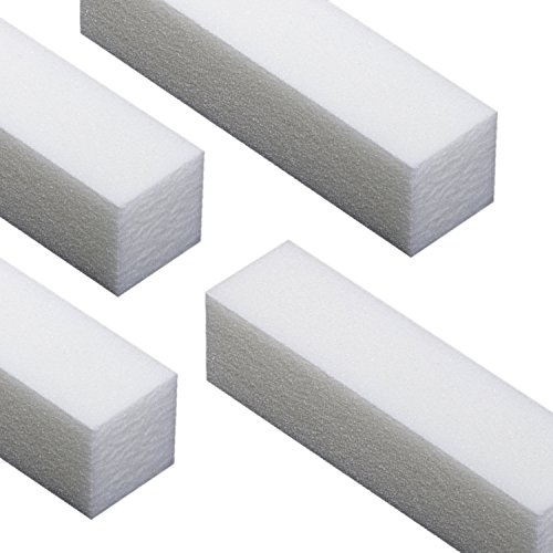 TRIXES Set aus 10 Nail Buffer Blöcken, weiß, für Natur- und Acrylnägel - 4