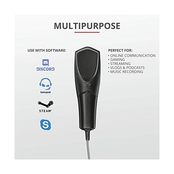 Trust Gaming GXT 232 Mantis - Micrófono USB con trípode para streaming, PC, PS4, PS5 - Negro - Image 5