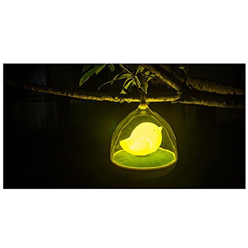Touch Control-Vogel-LED-Licht-Gelb