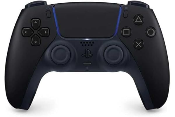 Sony, Manette PlayStation 5 Officielle DualSense, Sans Fil, avec Retour Haptique & Gâchettes Adaptatives, Micro Intégré, Batterie Rechargeable, Compatible PS5/PC, Couleur : Midnight Black