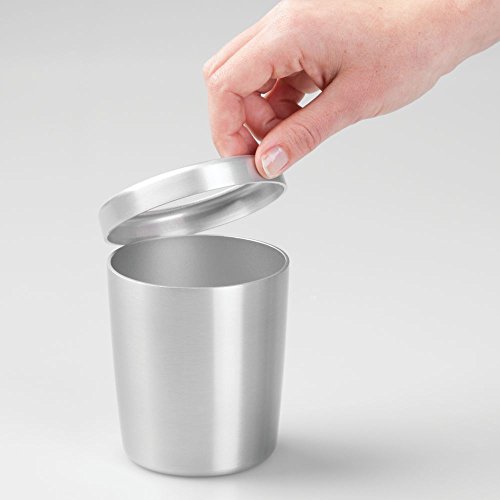 InterDesign 39340EU Alumina Zahnbürstenhalter Ständer für das Bad – Aluminium Gebürstet Metall 9,14 x 9,14 x 9,91 cm - 6