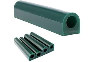 BRRNOO Herramienta de tallado para anillos de joyería, tubo de cera redondo con agujero centrado, set de moldes de cera sólida para hacer tubos de anillo