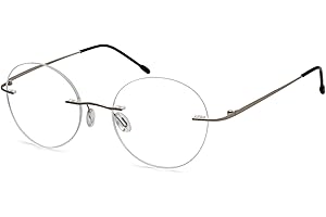 Eyekepper Duże okulary do czytania bez ramek, okrągłe, bez obramowania, pomoc w czytaniu dla kobiet i mężczyzn